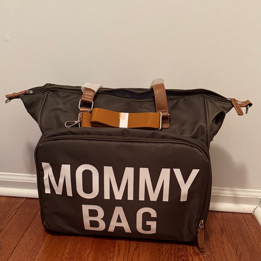 Stylish Mommy Bag in Olive Green